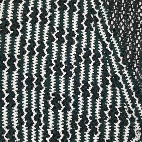 Zara Green Knit Surplice Asymmetrical Mini Dress - Picture 5 of 7